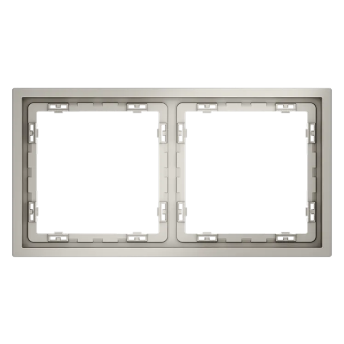 Рамка пластиковая VOLTUM S70 на 2 поста, (кашемир), Voltum, VLS100203