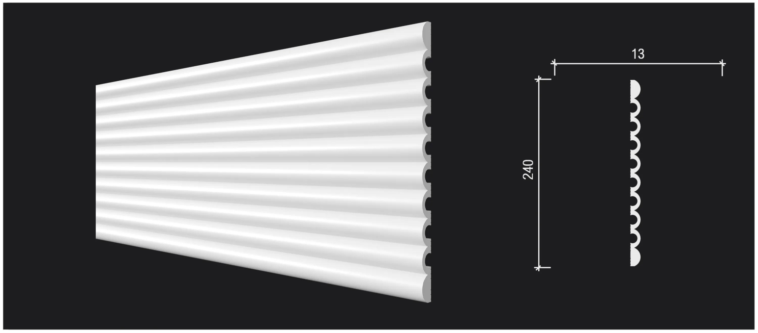 Стеновая панель Decor-Dizayn DD910(2.8m), 240x13x2800 мм Стеновая панель Decor-Dizayn DD910(2.8m), 240x13x2800 мм