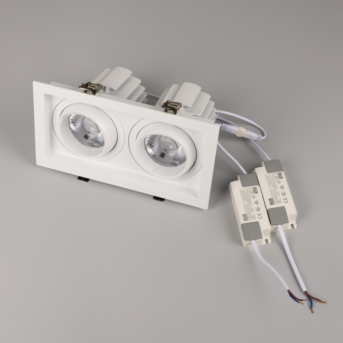 Светильник MS-VORTEX-BUILT-S250x140-2x30W Day4000 (WH-WH, 30 deg, 230V), Arlight, 057764, изображение 3 Светильник MS-VORTEX-BUILT-S250x140-2x30W Day4000 (WH-WH, 30 deg, 230V), Arlight, 057764, изображение 3