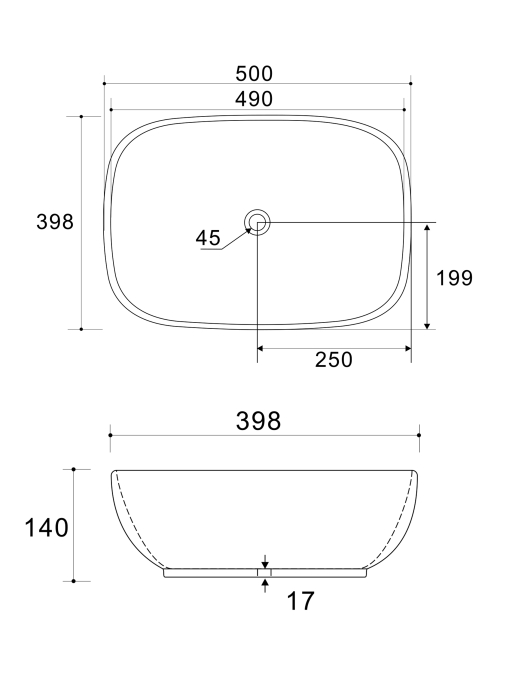 Накладная раковина Wonzon & Woghand Tahoe WW-RN41286-GW белая Накладная раковина Wonzon & Woghand Tahoe WW-RN41286-GW белая