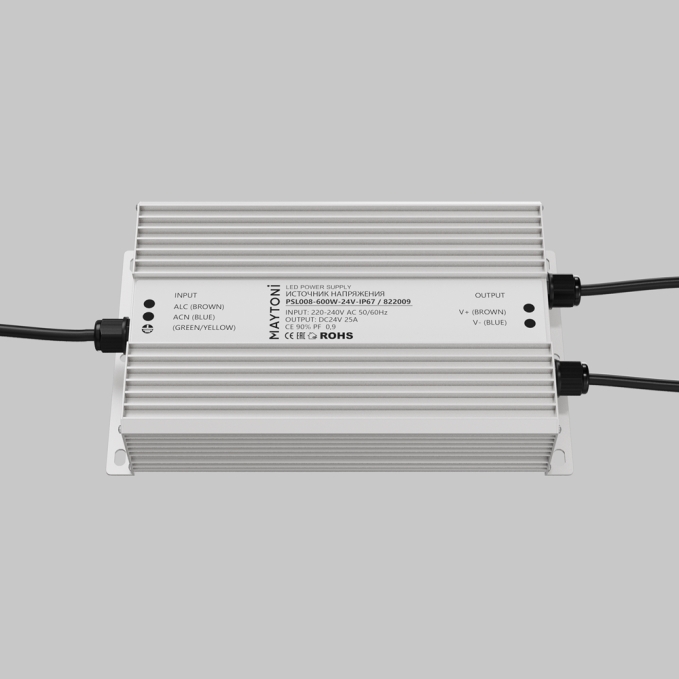Источник напряжения PSL008 24В 600Вт IP67 822009, 822009, изображение 2 Источник напряжения PSL008 24В 600Вт IP67 822009, 822009, изображение 2