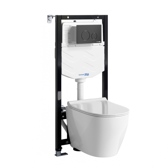 Система инсталляции с унитазом WasserKRAFT Aller 10TLT.010.ME.MB02.H002