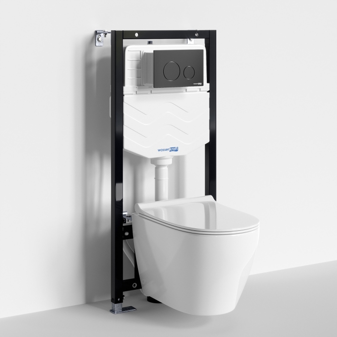 Система инсталляции с унитазом WasserKRAFT Aller 10TLT.010.ME.MB02.H002