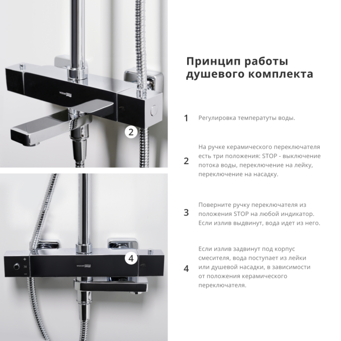 Душевая система WasserKRAFT  A19901