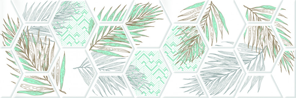 Декор настенный EM-TILE ColorBreeze Deco Leaves 20x60