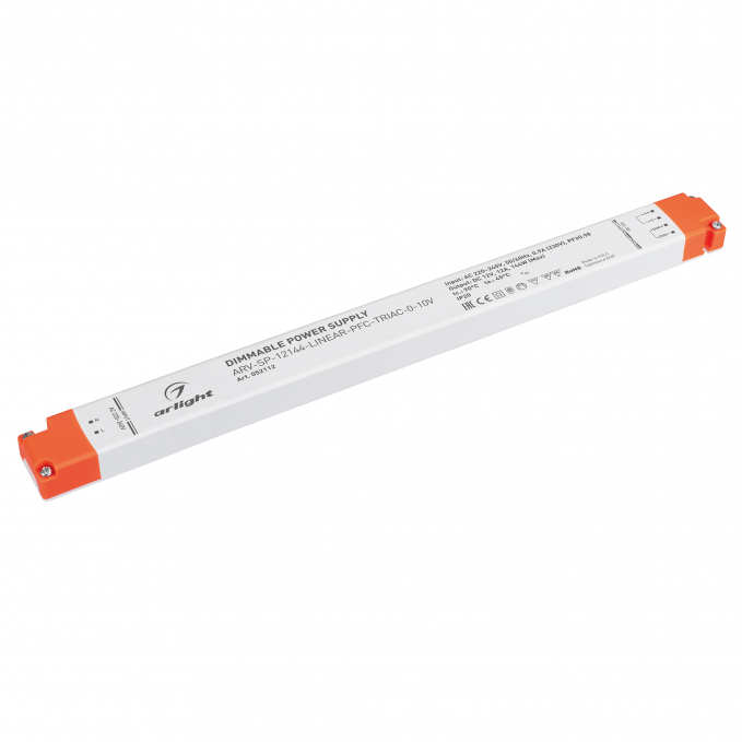 Блок питания ARV-SP-12144-LINEAR-PFC-TRIAC-0-10V (12V, 12A, 144W), Arlight, 052112, изображение 1 Блок питания ARV-SP-12144-LINEAR-PFC-TRIAC-0-10V (12V, 12A, 144W), Arlight, 052112, изображение 1