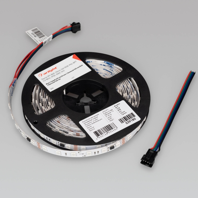 Светодиодная лента SPI-B60-10mm 24V RGB-PX6-BPT (12 W/m, IP20, 5060, 5m), Arlight, 039180, изображение 6 Светодиодная лента SPI-B60-10mm 24V RGB-PX6-BPT (12 W/m, IP20, 5060, 5m), Arlight, 039180, изображение 6