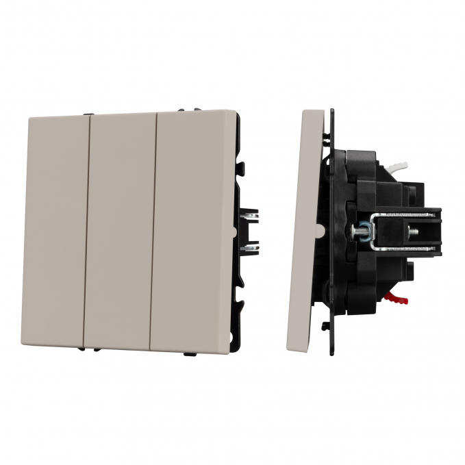 Механизм выключателя трехклавишный непроходной SWT-NOBE-MK03-SFPL-CA (230V, 10A), Arlight, 061797, изображение 1 Механизм выключателя трехклавишный непроходной SWT-NOBE-MK03-SFPL-CA (230V, 10A), Arlight, 061797, изображение 1