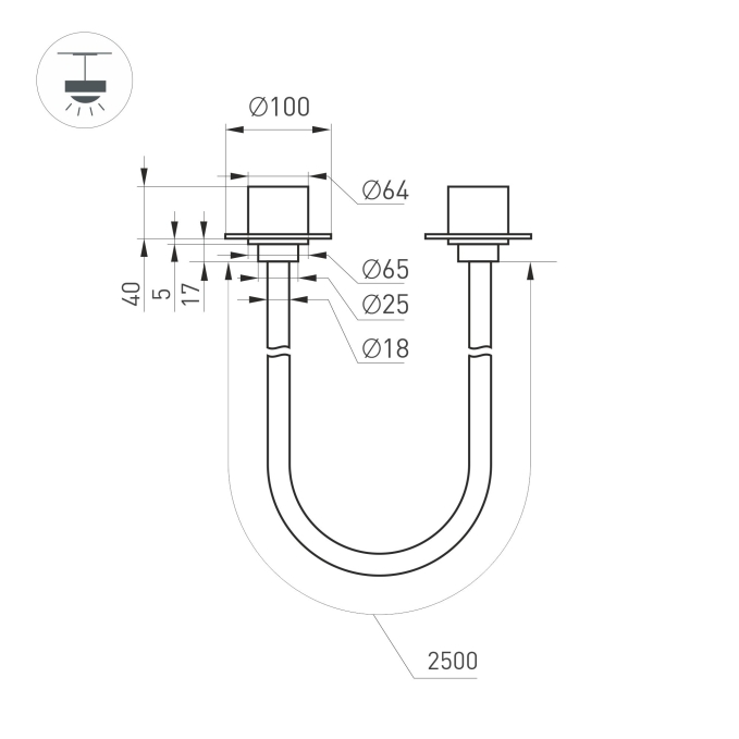 Светильник SP-TROPIC-BUILT-TRIMLESS-R18-L2500-36W Day4000 (BK, 360 deg, 230V), Arlight, 043375, изображение 5