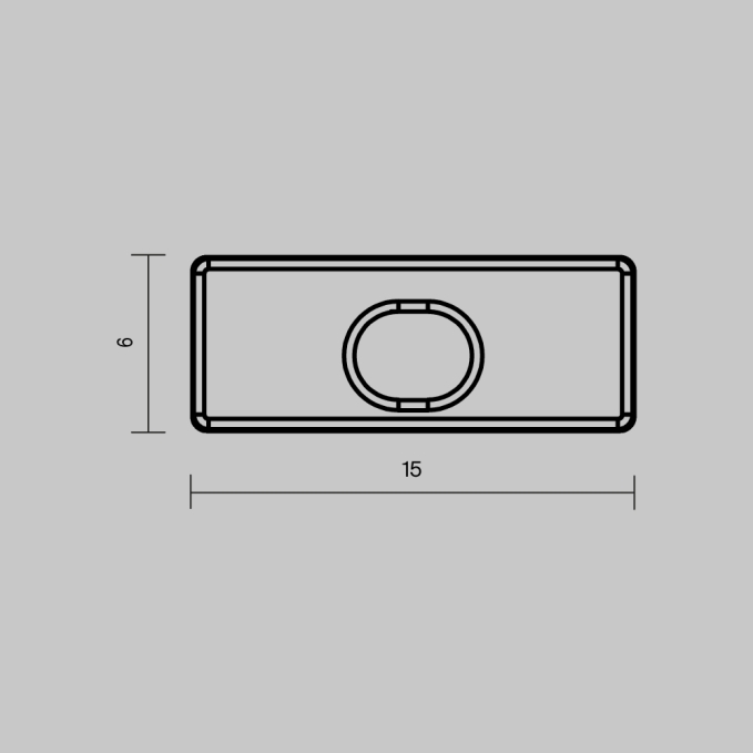 Комплект заглушек (для профиля 15x06) 10 шт., ALM-001-W-EC 642020, 642020, изображение 5 Комплект заглушек (для профиля 15x06) 10 шт., ALM-001-W-EC 642020, 642020, изображение 5