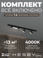 Комплект трековый Skylite №14, Hesby Lighting, HSBL_kompl_S014_NI1B4K