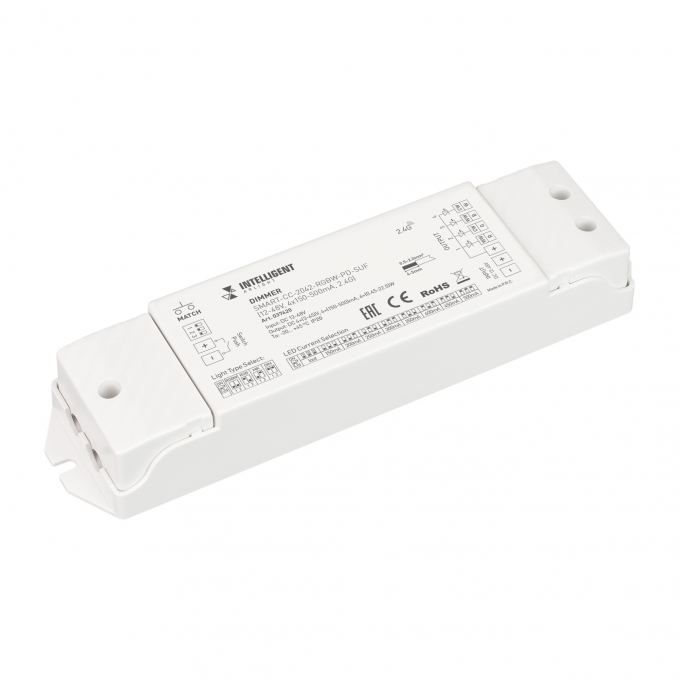 INTELLIGENT ARLIGHT Диммер SMART-CC-2042-RGBW-PD-SUF (12-48V, 4x150-500mA, 2.4G), Arlight, 037420, изображение 1 INTELLIGENT ARLIGHT Диммер SMART-CC-2042-RGBW-PD-SUF (12-48V, 4x150-500mA, 2.4G), Arlight, 037420, изображение 1
