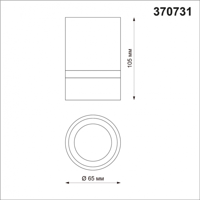 Светильник накладной IP20 GU10 9W 235V ELINA OVER NT21 474 NOVOTECH 370731, схема товара Светильник накладной IP20 GU10 9W 235V ELINA OVER NT21 474 NOVOTECH 370731, схема товара