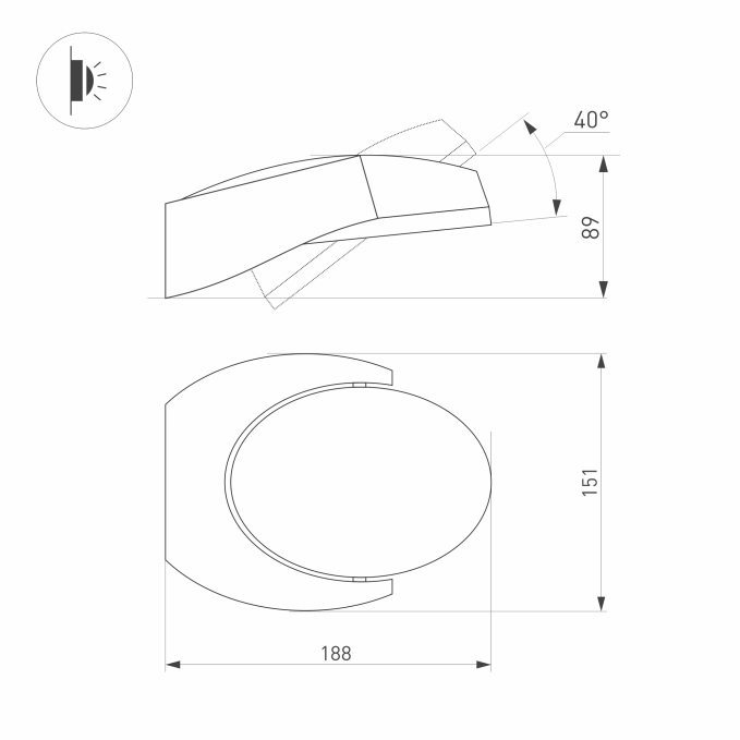Светильник LGD-EYE-WALL-6W Warm3000 (GR, 117 deg, 230V), Arlight, 029979, изображение 5 Светильник LGD-EYE-WALL-6W Warm3000 (GR, 117 deg, 230V), Arlight, 029979, изображение 5