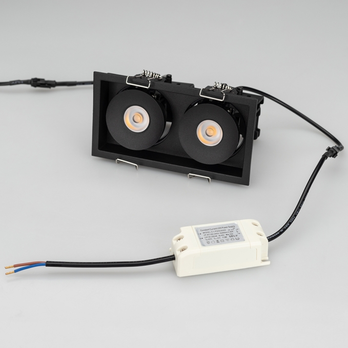 Светильник CL-SIMPLE-S148x80-2x9W Day4000 (BK, 45 deg), Arlight, 026877, изображение 5 Светильник CL-SIMPLE-S148x80-2x9W Day4000 (BK, 45 deg), Arlight, 026877, изображение 5