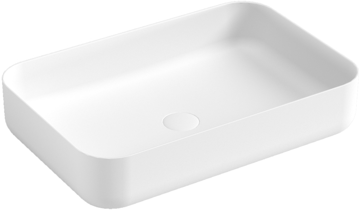 Накладная раковина Boheme Corian 60 см 879-60-MW белая Накладная раковина Boheme Corian 60 см 879-60-MW белая