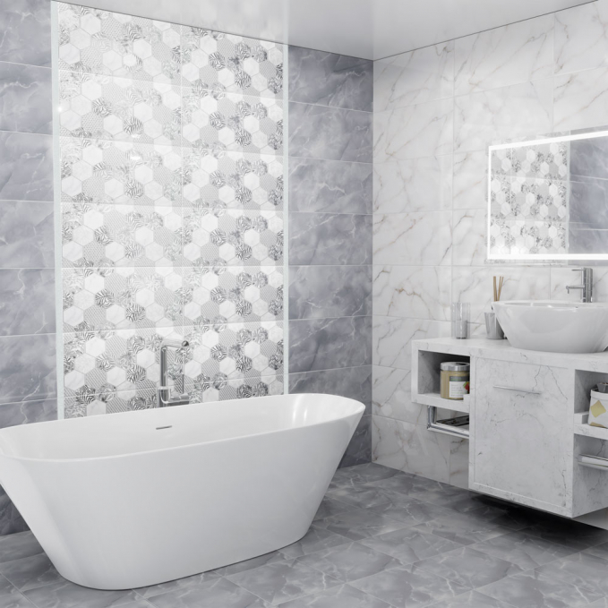 Настенная плитка Alma Ceramica Grigio 24.9x50, TWU09GRG017 Настенная плитка Alma Ceramica Grigio 24.9x50, TWU09GRG017