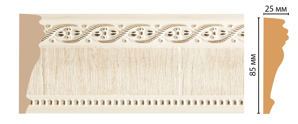 Молдинг Decomaster 152-6 ДМ, 85x25x2400 мм Молдинг Decomaster 152-6 ДМ, 85x25x2400 мм