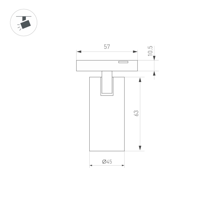 Светильник MAG-MICROCOSM-SPOT-R45-9W Day4000 (BK, 36 deg, 24V), Arlight, 043255, изображение 2