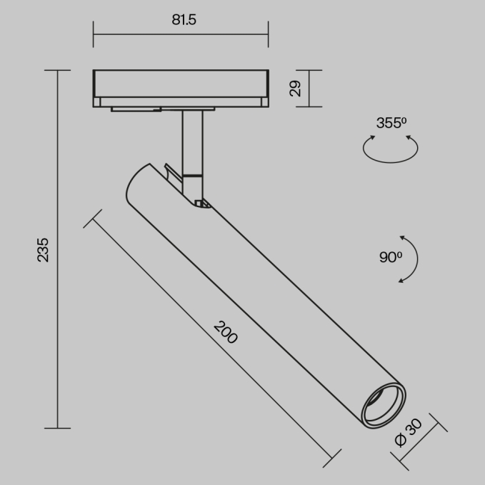 Трековый светильник Фокус / Focus Led Exility 2700-6000K 5Вт 36° Dim Smart, TR032-4-5W3K-M-DS-B, изображение 11 Трековый светильник Фокус / Focus Led Exility 2700-6000K 5Вт 36° Dim Smart, TR032-4-5W3K-M-DS-B, изображение 11