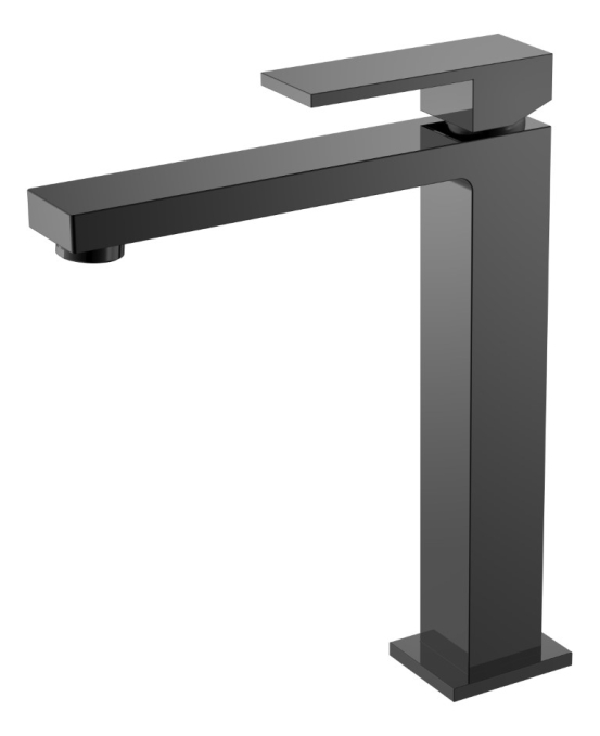 Смеситель для раковины Boheme Qubic 472-SGM глянцевый графит Смеситель для раковины Boheme Qubic 472-SGM глянцевый графит