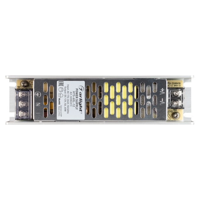 Блок питания HTS-60L-12 (12V, 5A, 60W), Arlight, 020822(1), изображение 2