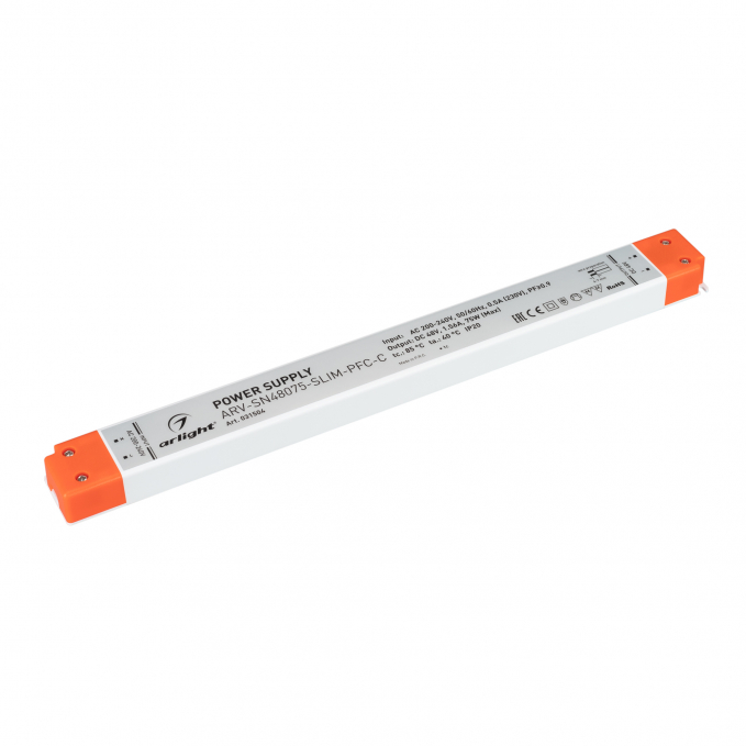 Блок питания ARV-SN48075-SLIM-PFC-C (48V, 1.56A, 75W), Arlight, 031504, изображение 1