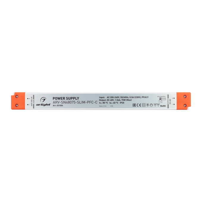 Блок питания ARV-SN48075-SLIM-PFC-C (48V, 1.56A, 75W), Arlight, 031504, изображение 2