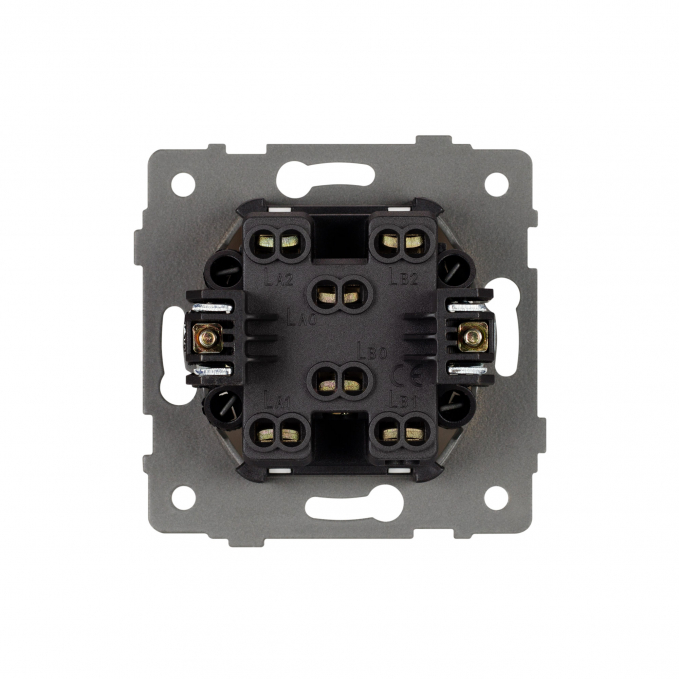Механизм выключателя двухклавишный проходной SWT-MKP2-PL-GR-V (250V, 10A), Arlight, 049894, изображение 2 Механизм выключателя двухклавишный проходной SWT-MKP2-PL-GR-V (250V, 10A), Arlight, 049894, изображение 2