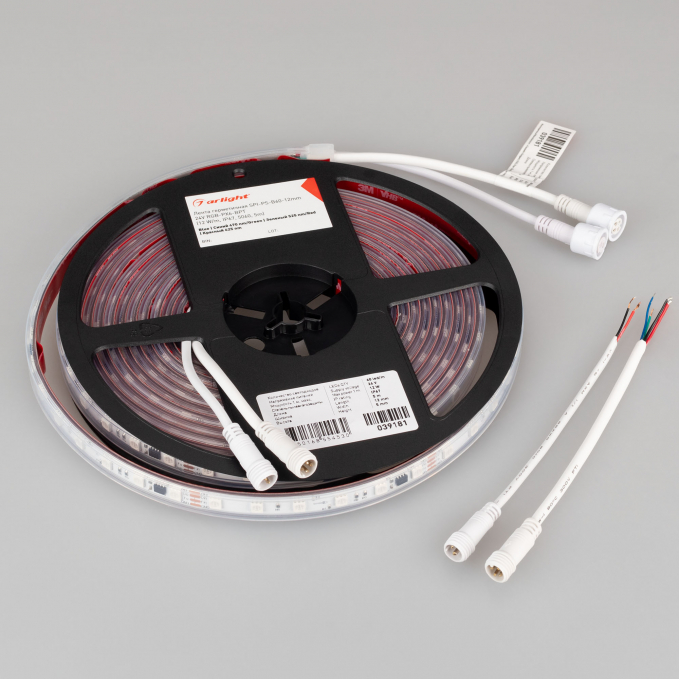 Светодиодная лента герметичная SPI-PS-B60-12mm 24V RGB-PX6-BPT (12 W/m, IP67, 5060, 5m), Arlight, 039181, изображение 2 Светодиодная лента герметичная SPI-PS-B60-12mm 24V RGB-PX6-BPT (12 W/m, IP67, 5060, 5m), Arlight, 039181, изображение 2
