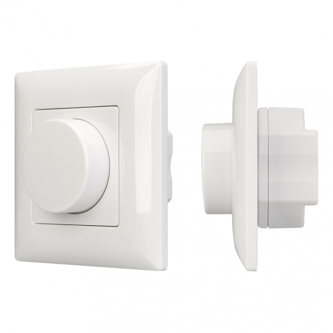 Панель SMART-P14-DIM-IN White (230V, 3A, 0-10V, Rotary, 2.4G), Arlight, 025037, изображение 1
