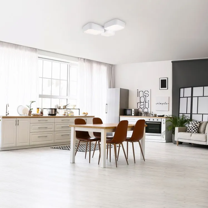 Потолочный светильник Куб / Cube 75 Вт LED с пультом ДУ, Freya, FR6096CL-L106W Потолочный светильник Куб / Cube 75 Вт LED с пультом ДУ, Freya, FR6096CL-L106W