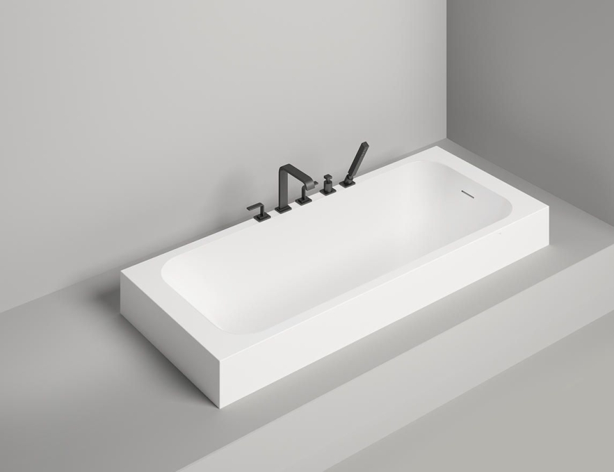 Ванна из искусственного камня Salini Orlanda Kit 170x80 102126M белая матовая встраиваемая