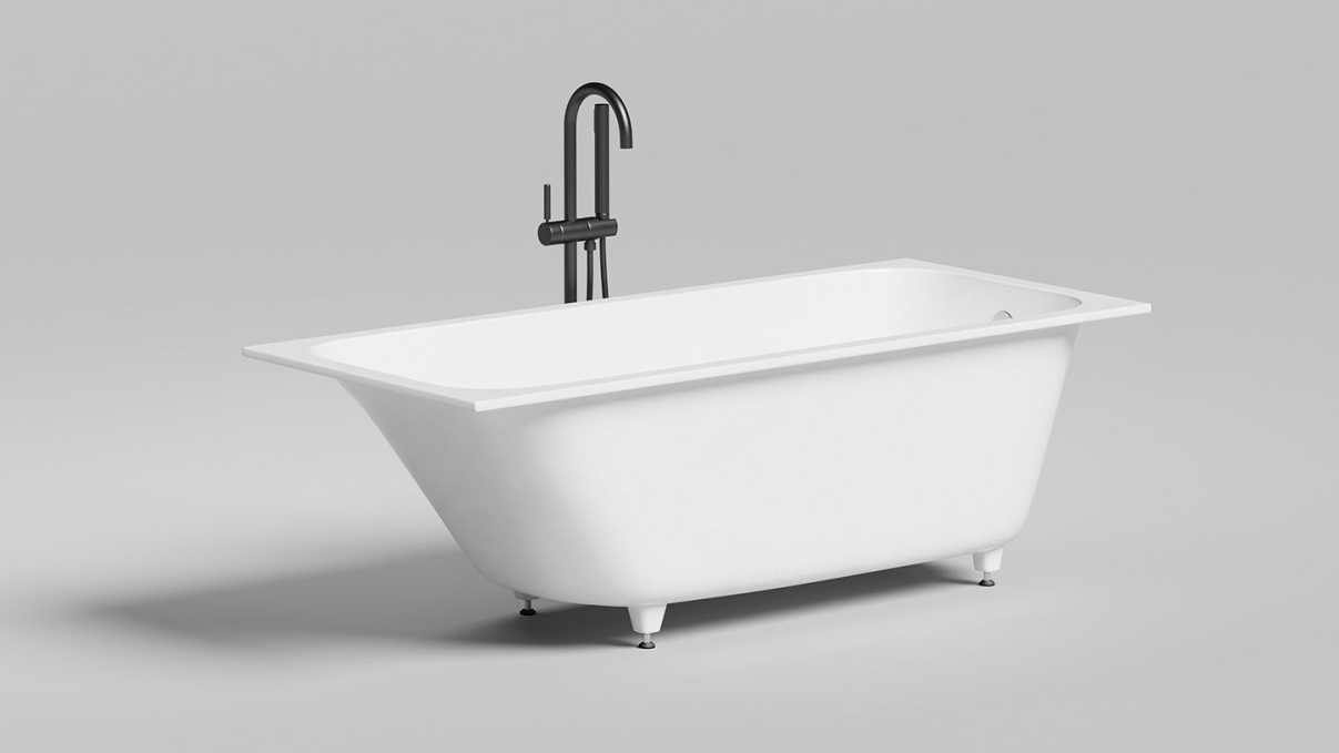 Ванна из искусственного камня Salini Orlanda Kit 170x80 102126M белая матовая встраиваемая