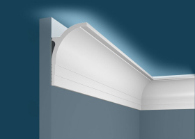 Карниз Cosca Decor KX045, 85х55x2000 мм, Экополимер