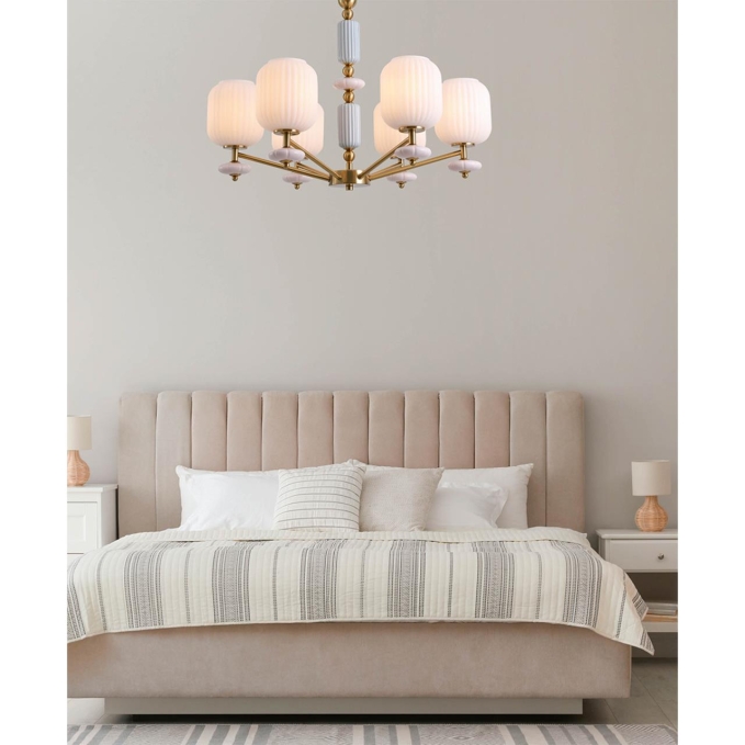 Люстра E27 6*40W 220V ALEGRA MODERNI LN26 033 LUMION 8334/6, фото в интерьере 1