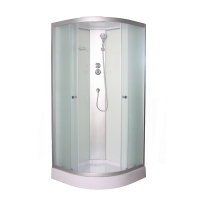 Душевая кабина Sapbox 90x90 SB1114-90-01-WM-S профиль сатин, стекло матовое