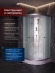 Душевая кабина Sapbox 90x90 SB1114-90-01-WM-S профиль сатин, стекло матовое Душевая кабина Sapbox 90x90 SB1114-90-01-WM-S профиль сатин, стекло матовое