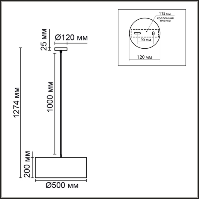 Подвес Е27 3*60W 220V NIKKI MODERNI LN26 530 LUMION 8251/3, схема товара Подвес Е27 3*60W 220V NIKKI MODERNI LN26 530 LUMION 8251/3, схема товара