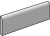 Плинтус Equipe Cottage Bullnose Black Matt 7.5x30, 22055