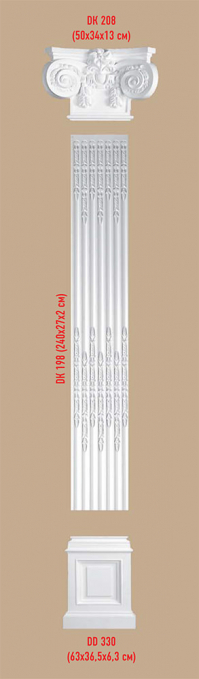 Пилястра Decomaster DK-198, 270x2400x20 мм Пилястра Decomaster DK-198, 270x2400x20 мм