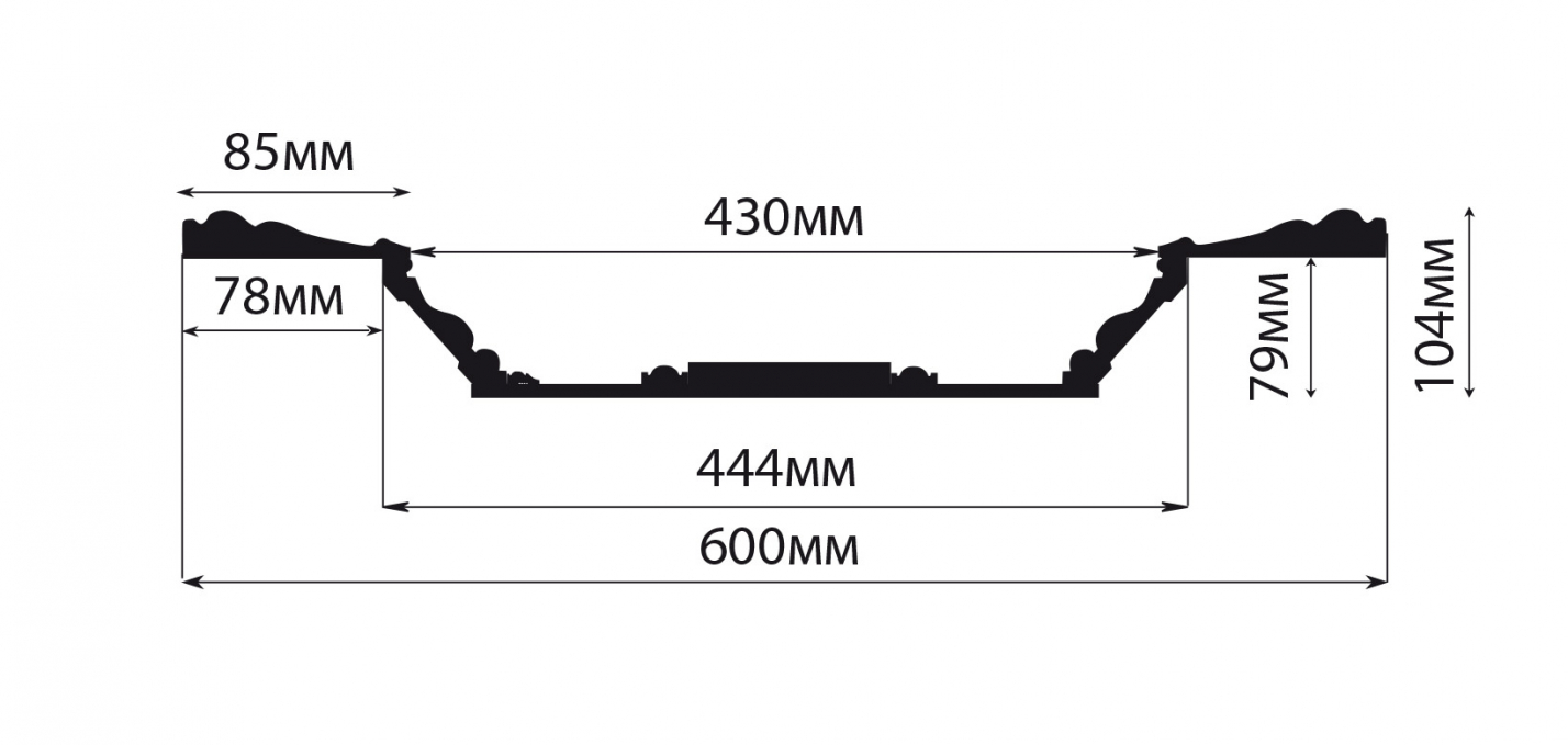 Кессон Decomaster KS-61-40, 600x600x104 мм Кессон Decomaster KS-61-40, 600x600x104 мм