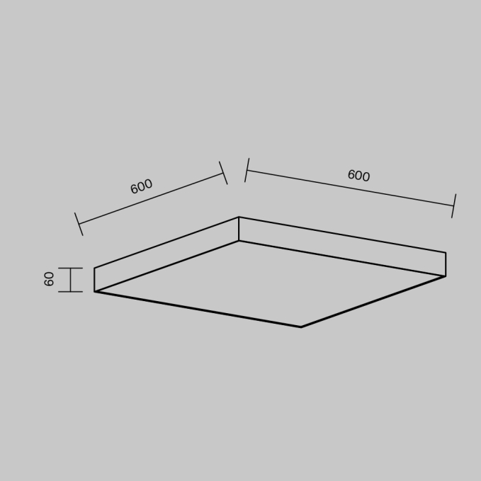 Потолочный светильник Зон / Zon 45 Вт 4000 К 120°, C032CL-45W4K-SQ-B, изображение 8 Потолочный светильник Зон / Zon 45 Вт 4000 К 120°, C032CL-45W4K-SQ-B, изображение 8