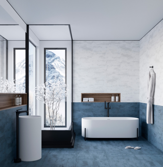 Керамогранит NT Ceramic Metallic Azul 60x120, NTT99608M Керамогранит NT Ceramic Metallic Azul 60x120, NTT99608M