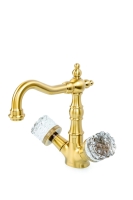 Смеситель для раковины Boheme Crystal 312-CRST бронза глянцевый Смеситель для раковины Boheme Crystal 312-CRST бронза глянцевый