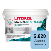 Затирка эпоксидная Litokol Starlike Crystal Evo S.820 Azzurro Taormina, 5 кг Затирка эпоксидная Litokol Starlike Crystal Evo S.820 Azzurro Taormina, 5 кг