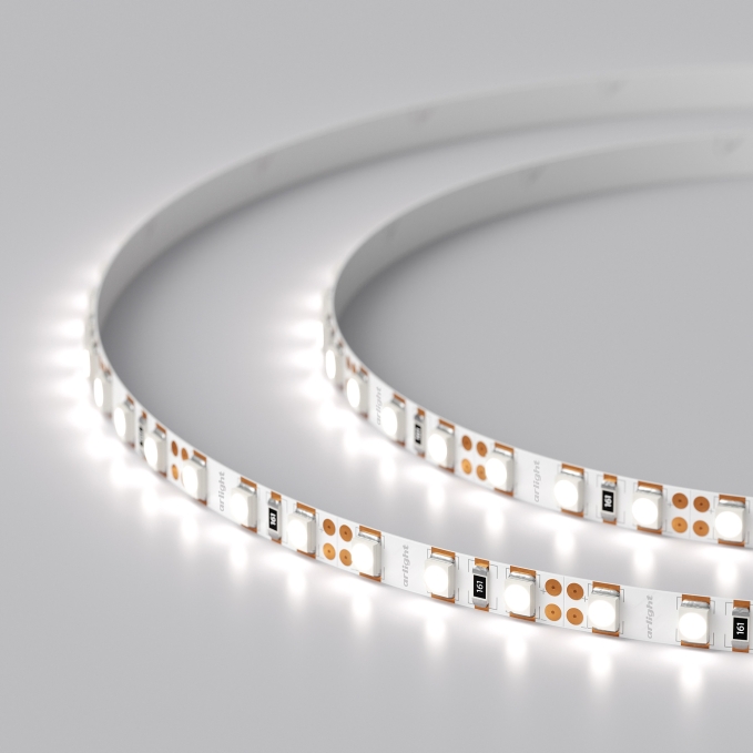 Светодиодная лента RT-A120-5mm 12V White6000 (9.6 W/m, IP20, 2835, 5m), Arlight, 014992(2), изображение 4 Светодиодная лента RT-A120-5mm 12V White6000 (9.6 W/m, IP20, 2835, 5m), Arlight, 014992(2), изображение 4