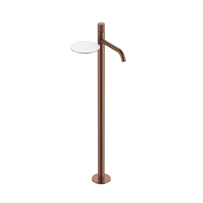 Смеситель напольный Boheme Stick 120-BRB.4 брашированная бронза