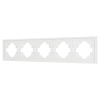Рамка пластиковая FRM-TENDO-SFPL-5-WH, Arlight, 054660