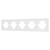 Рамка пластиковая FRM-TENDO-SFPL-5-WH, Arlight, 054660